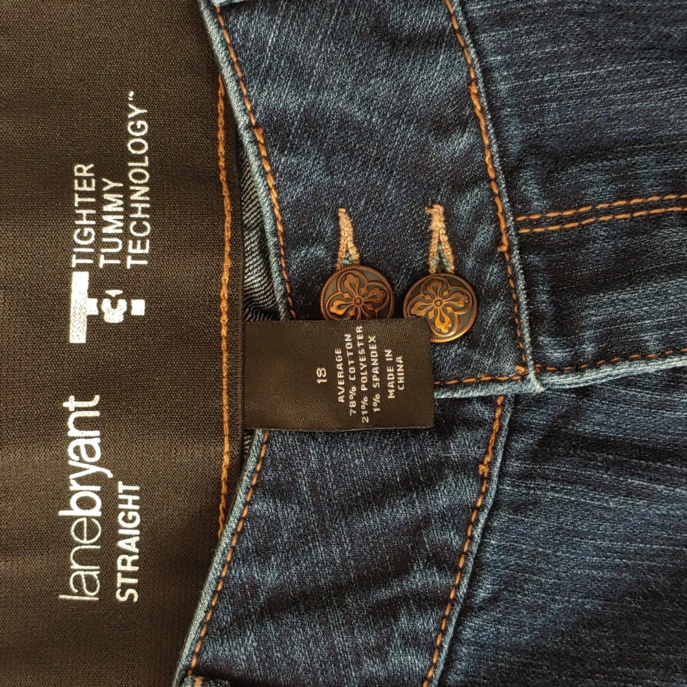 Size 18 Lane Bryant Straight Jeans